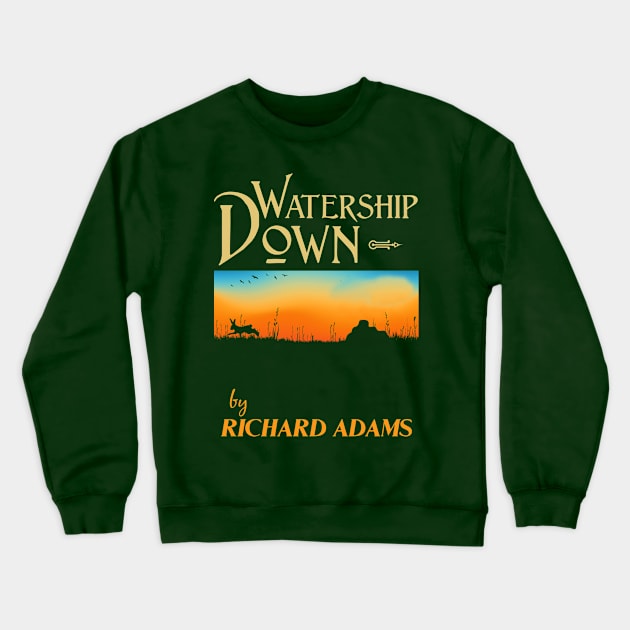 Watership Down cover concept Crewneck Sweatshirt by woodsman
